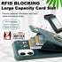 iPhone 11 Wallet Case with Credit Card Holder, Leather Shockproof Cover with 360° Rotation Ring Stand - Blue Green