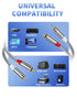 RCA Cable-2RCA Male to 2RCA Male Stereo Audio Cable with Magnetic Ring Supports Hi-Fi, Shielded Braided Cord - 10 Feet