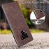 SALAWAT Slim PU Leather Case for Galaxy Note 9, Vintage Shockproof Phone Cover, Dark Brown