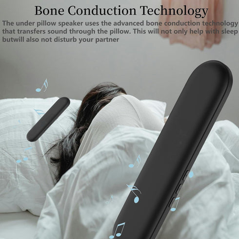 iuiYimu 30/60-Min (PSPEAKER-3) Under Pillow Speaker Bluetooth, Mini Bone Conduction Speaker, Bluetooth Sleep Headphones
