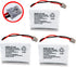 BT446 BT-446 Phone Battery Compatible with Uniden BBTY0503001 BT-1004 BT-1005, 3-Pack, 3.6V 800mAh