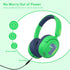 JBUNION 75/85/94dB 3.5mm Headset Bluetooth Kids Headphones, Wireless Headphones for Kid with Mic, Volume Limited