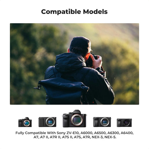 K&F Concept 3-Pack NP-FW50 Battery and 3-Slot Charger for Sony Alpha A6400 A6000 A6300 A6500 A5000