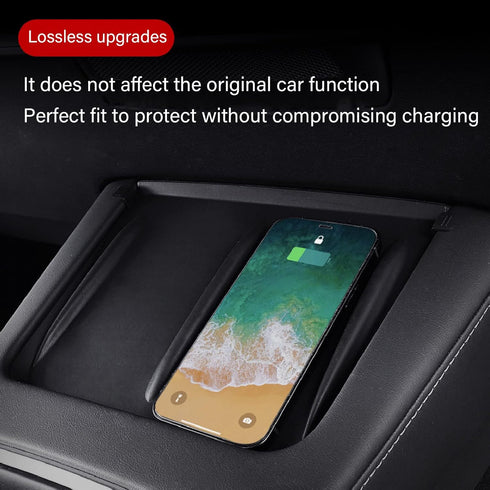 Replacement Wireless Phone Charging Pad for Model 3 2017-2023, Anti Slip Mat Silicone Car Charging Pad