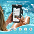 JOTO IPX8 Waterproof Phone Pouch Case - 2 Pack, Black, for iPhone 15/14/13/12/11 Pro Max, Galaxy S24/S23/S22 Ultra,