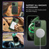 Telaso iPhone 14 Pro Max Case - Slim, Translucent Matte, Military Grade, Anti-Scratch, MagSafe Compatible, Deep Green.