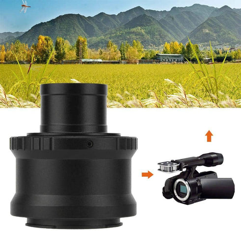 T2-NEX Lens Adapter Ring, T2 Mount Aluminum Alloy 1.25 inch Telescope to for Sony NEX E Mount DSLR Camera Adapter Ring
