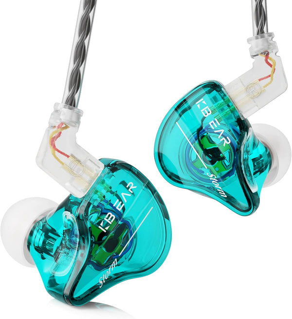 KBEAR Storm in Ear Headphones, Wired Earbuds for Musicians, Crisp Clarity Sound, Hi Res Detachable Cable