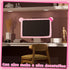 1 20''-29'' Remagr Pcs Kawaii Computer Monitor Cover with Cat Ear Design, Furry Cute Pink Monitor Dust Cover Protector