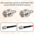 XRDS -RF BNC Compression Connector for RG59 Coaxial Cable, BNC Male Connectors for CCTV and Security Camera