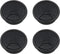 Lovelysp 2-3/8 inch Table Wire Cable Ring Hole Cover, 4PCS Black Plastic Organizer for Office PC Desk