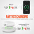 HyperGear ChargePad Pro Wireless Charging Pad - 15W Fast Charger with LED Power Indicator & Soft Grips, White,