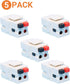 Speaker Keystone Jack – Spring Loaded Female to Female Speaker Jack for Keystone Wall Plate, White (5-Pack)