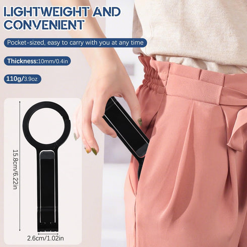 RIHUALS Magnetic Phone Tripod Stand, Foldable Magnetic Pocket Phone Tripod, Aluminum Alloy Mini Portable Cell Phone