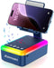 JTEMAN Gifts for Men Women Cell Phone Stand with Bluetooth Speaker and Light,
