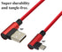 90 Degree Micro USB Cable 23cm/9inch, Right Angle USB 2.0 A Male to Micro Male Fast Sync & Charging Cable for Android,
