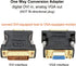 DTECH DVI to VGA Adapter, DVI-D Male to VGA Female Converter 1080P Video Connector