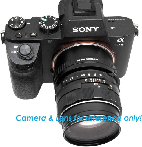 Fotasy Copper Adjustable M42 Lens to E Mount Adapter - Compatible with Sony a7 a7R a7s II III IV and More