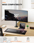 Ergear Monitor Mount for 13-32" Screens up to 17.6lbs, Adjustable Height and Angle, Single Desk Stand (Black)