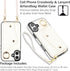 MRRSIWEI 16 16 16 for iPhone Plus Case for Women, Crossbody Wallet Case with Card Slot Lanyard Wrist Strap ShockPlusof