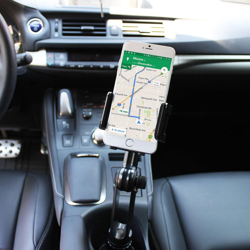Cellet Car Phone Holder Mount, Car Cup Phone Holder, Compatible with Apple iPhones, Samsung Galaxy, Extra Long Neck