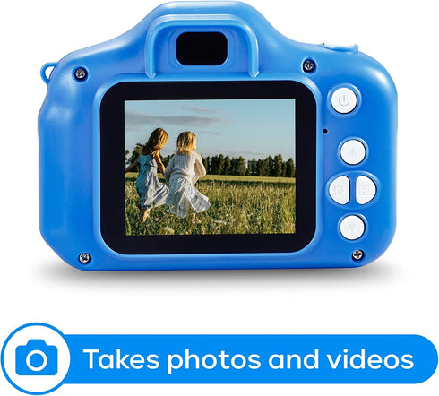 Vivitar 12 5+ Kidzcam Camera - MP HD & Video, Blue, Kids Gift