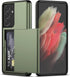 Nvollnoe for Samsung S21 Ultra Case with Card Holder, Dual Layer Heavy Duty Protective Slim Wallet Case for Galaxy S21