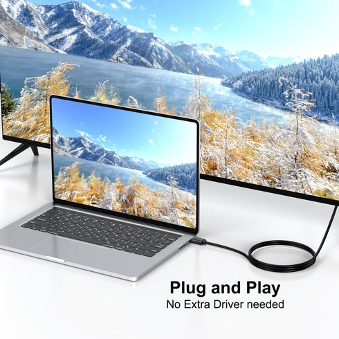 URELEGAN 6 1080P@60Hz HDMI to VGA Cable Feet, Uni-Directional Computer HDMI to VGA Monitor Cable HD Video Cord