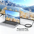 URELEGAN 6 1080P@60Hz HDMI to VGA Cable Feet, Uni-Directional Computer HDMI to VGA Monitor Cable HD Video Cord