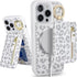 iPhone 13 Pro Case Wallet with Card Holder, Detachable 2-in-1, MagSafe Compatible for Women & Men - White Leopard