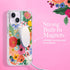 Rifle Paper Co. iPhone 14 Plus Case, Garden Party Blush, Compatible with MagSafe, 10ft Drop Protection