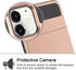 Vofolen iPhone 12 Case 5G Wallet Cover - Credit Card Holder Slot, Anti-Scratch Dual Layer Protective, Rose Gold