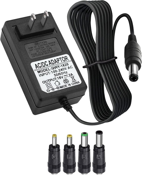 18V DC Adapter Charger Compatible for Altec Lansing mix 2.0 Rockbox XL IMW999, Bluetooth Speakers, Brookstone Big Blue