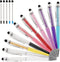 YOUMI 10 pcs 2 in 1 Bling Ballpoint Pens, Crystal Diamond Pen with Capacitive Touch Screen Stylus, Black Blue Ink