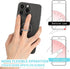 4Pcs Transparent Bling Phone Finger Ring Holder with Rhinestones, 360° Rotation Grip Kickstand for Phones Tablets