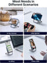 JSAUX Cell Phone Stand, Foldable Aluminum Adjustable Travel Phone Holder for Desk, Compatible for iPhone 15 14 13 12 11
