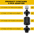 Bruislard 8 1/4" 3/8" Set Pieces & Camera Screw Adapter Camera Tripod Adapter Cameras Mount Screw for DSLR Flash