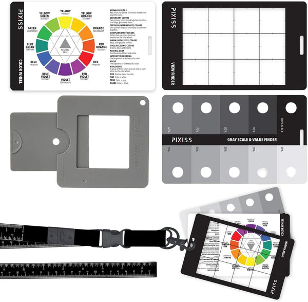 Artist Viewfinder and Color Checker Passport with Lanyard (Measures up to 31")