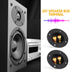 2 Pcs Speaker Sub Box Terminals Cup for Subwoofer Box, Black 3 Inch Round 2-Way Spring Loaded Jacks Connector