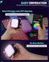 IFOOTAGE On Camera Video Light, Portable RGBW Smart Light with APP Control, 18 Effects, Rechargeable, C4 Mint Green