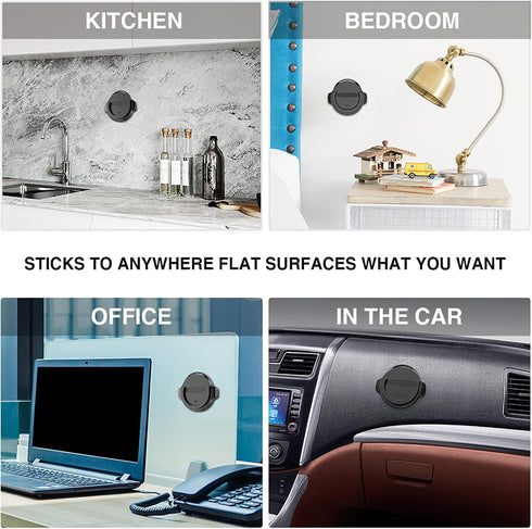 Socket Car Mount, 360 Rotation Dashboard Sticker Holder for Socket Mount Users on Car Dashboard, Home, Wall, Office,