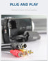 VMC-15FS VMC-30FS 10Pin 3RCA DCR-HC20 DCR-HC26 DCR-SR80 DCR-SR85 4.9ft Replacement AV A/V TV Video Cable AV TV-Out