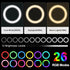 Overhead Phone Camera Mount with Ring Light - Content Creator Kit with 10.5" RGB Ringlight, Desk Stand & Tripod