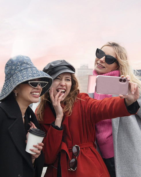 Pink Small Portable Battery Charger, 4800mAh Ultra-Compact Power Bank with 15W Fast Charging for iPhone 14