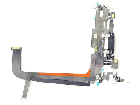 USB Dock Charging Port Flex Cable PCB Board Replacement for Apple iPhone 13 Pro Max (Black)