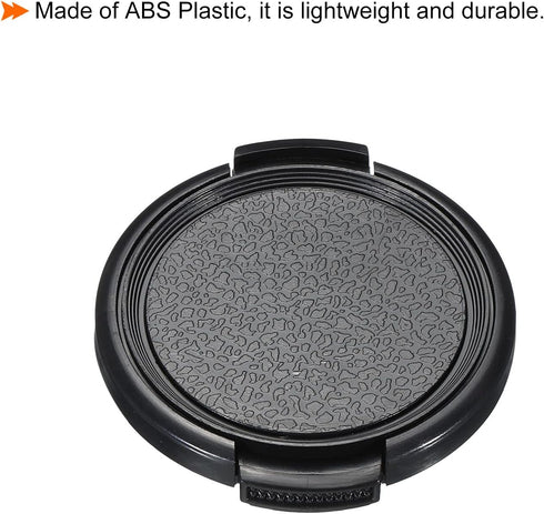 PATIKIL Camera Lens Cap, 4 Pack Sides Pinch Front Cover with Microfiber Cleaning Cloth for 46mm Universal DSLR Lenses