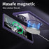 Samsung Galaxy S23 Ultra Case, Magnetic Cover with Soft Frosted Frame & Hard Clear Back, Shockproof Protection (Purple)