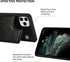 iCoverCase Wallet Phone Case for iPhone 11 Pro Max, RFID Blocking Card Holder, Embossed PU Leather with Wrist Strap