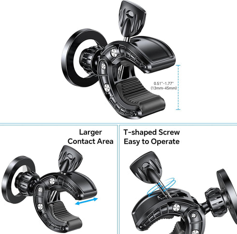 Coolpow 17 16 15 14 Gym Magnetic Phone Holder Mount for MagSafeStrong Magnets Stroller Phone Holder Adjustable Stand