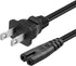 SGUUVAY 2 Prong 6 Ft Power Cord Compatible with JBL PartyBox Speaker, Onn Party Speaker